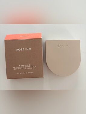 Rose Inc Cream Blush Divine Refillable Cheek & Lip Color Delphine New